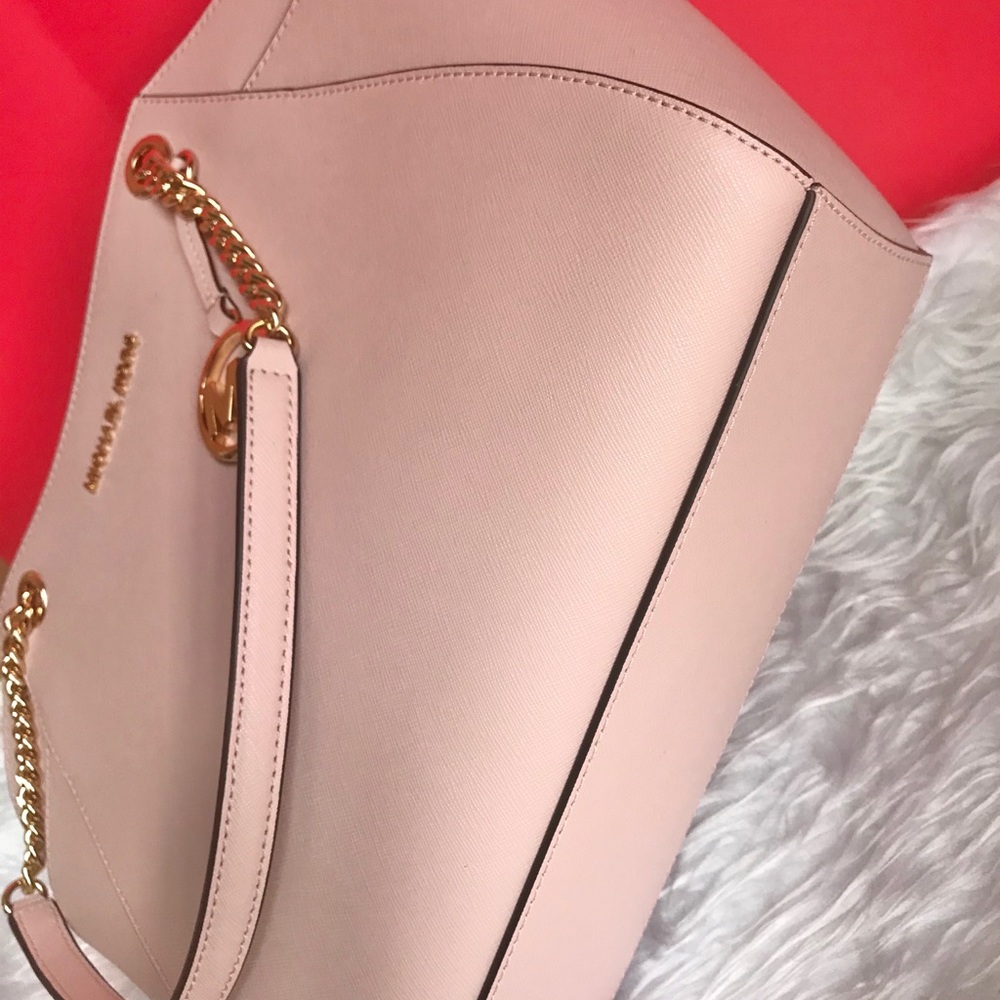🌺 NEW MK MICHAEL KORS BLOSSOM CHAIN SHOULDER TOTE - Picture 7 of 8